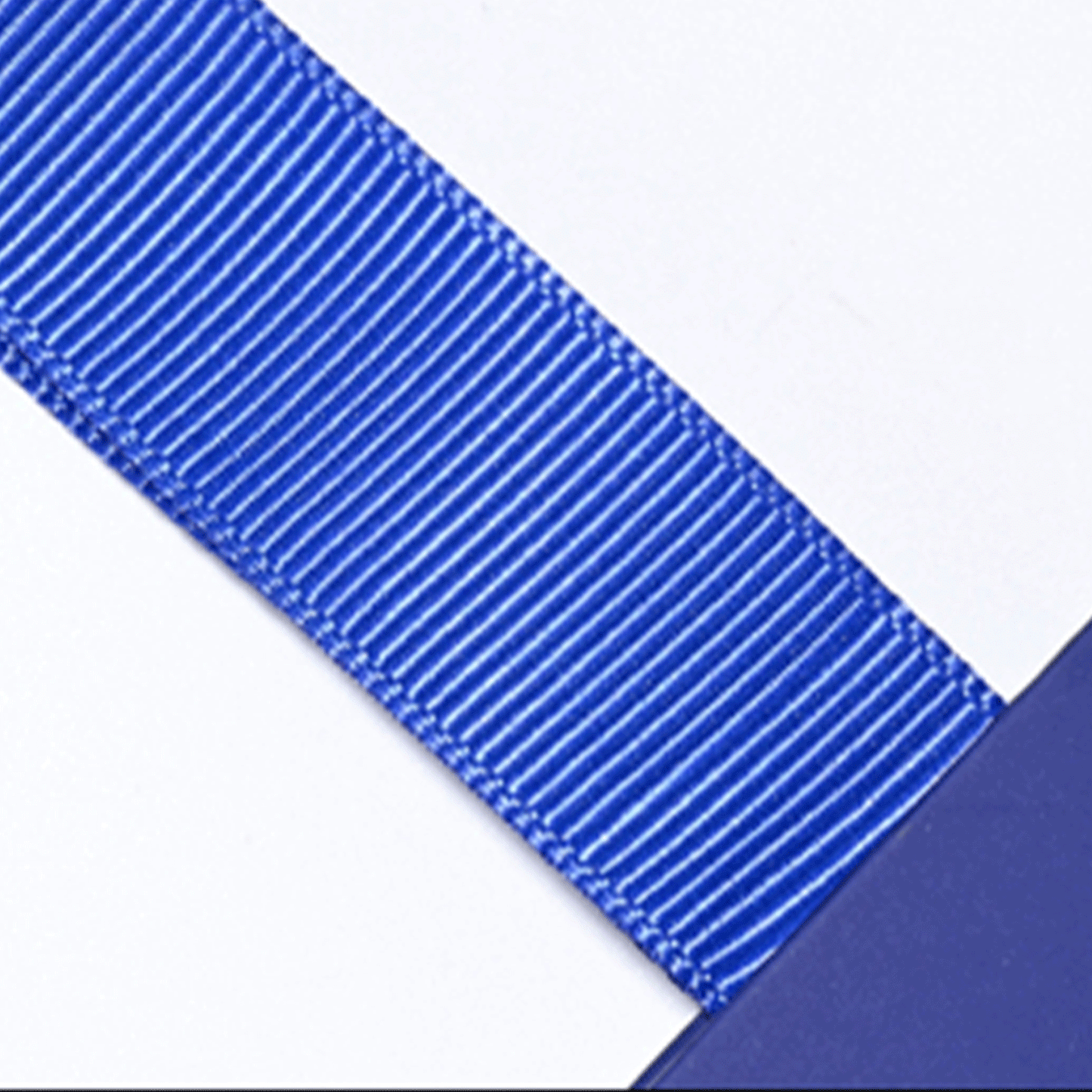 Custom Deep Blue Laminated Paper Bag with Grosgrain Handles – IMPRINT®