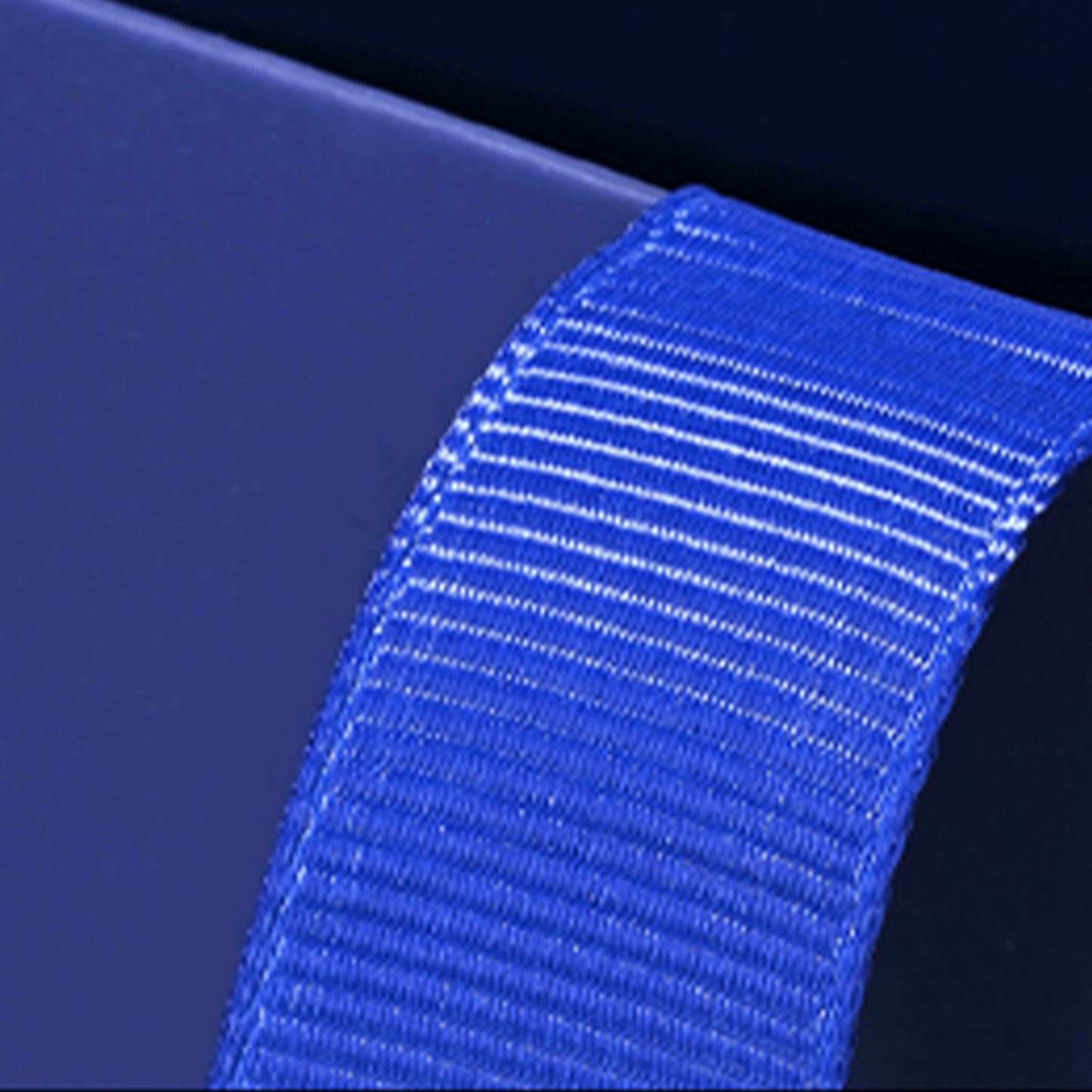 Custom Deep Blue Laminated Paper Bag with Grosgrain Handles – IMPRINT®