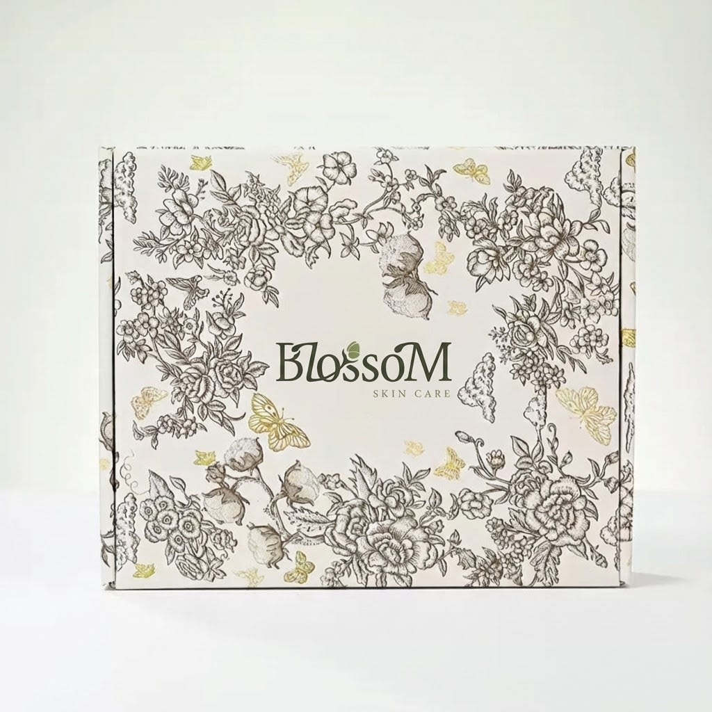 Custom Printed Rigid Box with Floral Pattern – Luxury Packaging Solution (MOQ 500 pcs)