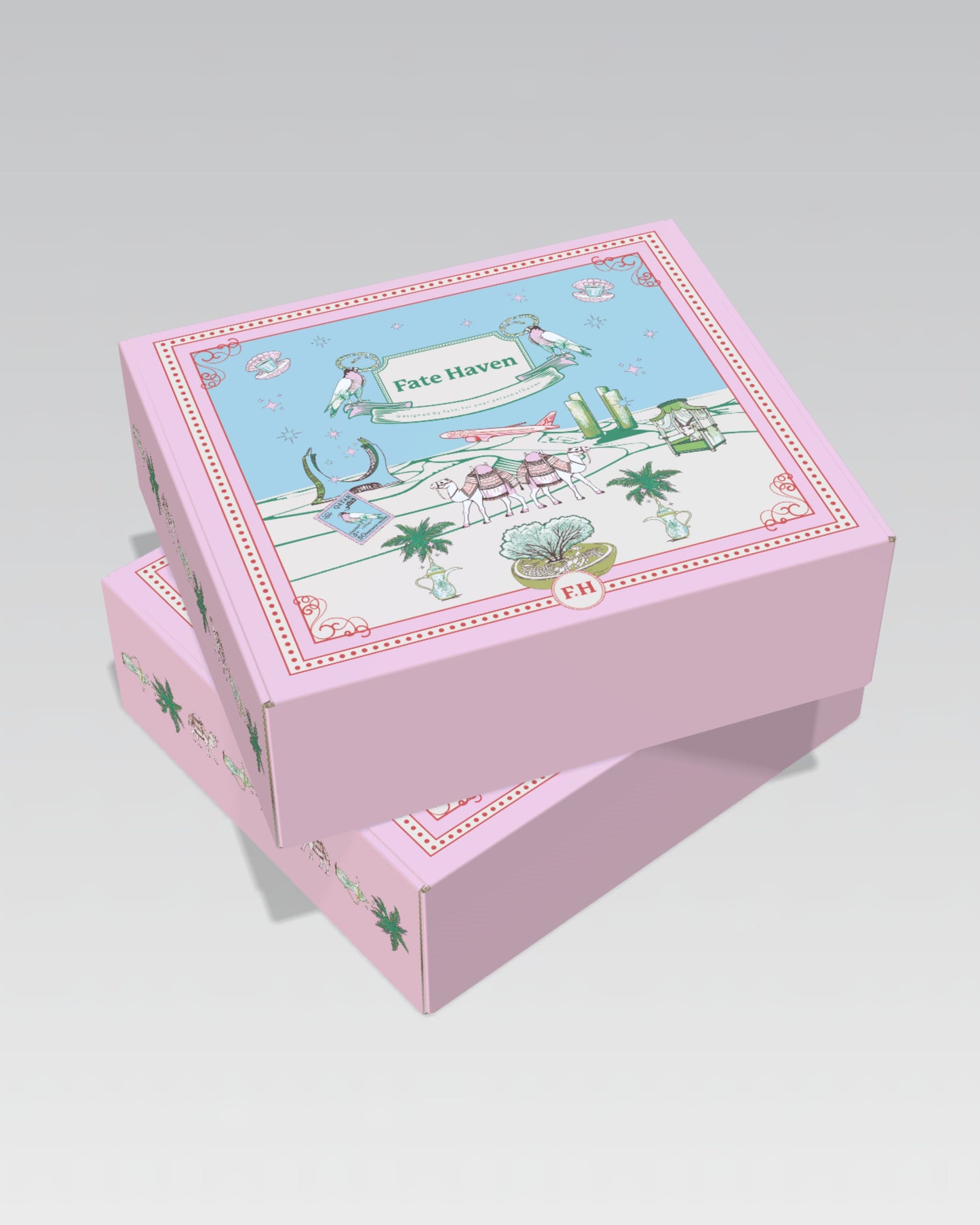 Custom Luxury Rigid Box with Illustrated Design || By Imprint