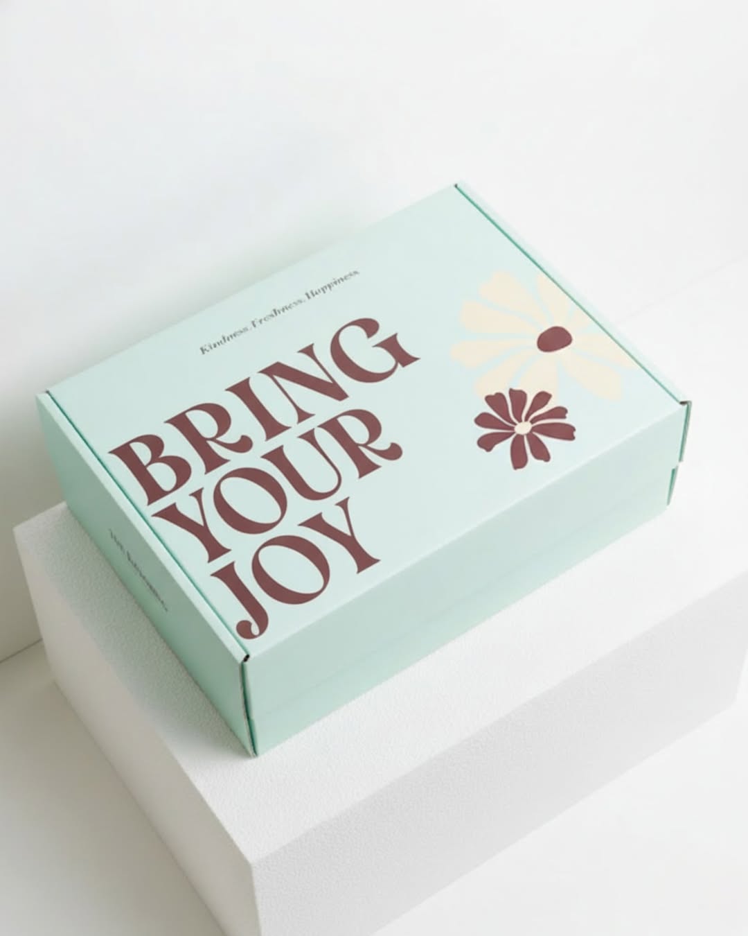 Custom Luxury Gift Box with Hinged Lid – Floral & Gift Edition