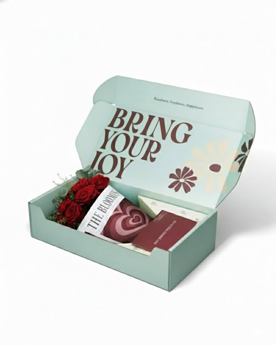 Custom Luxury Gift Box with Hinged Lid – Floral & Gift Edition