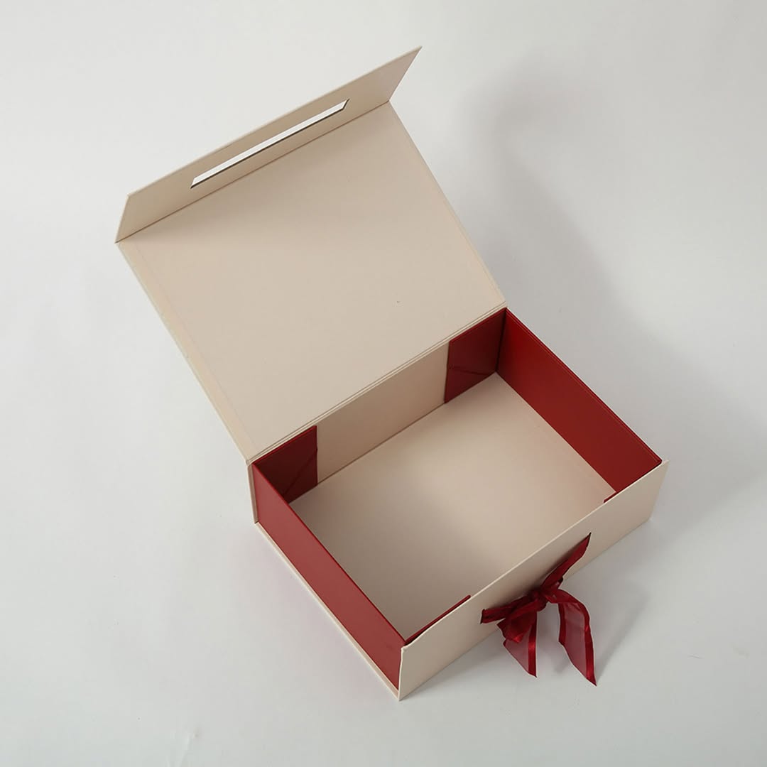 Custom Collapsible Rigid Gift Box with Ribbon Closure  by Imprint