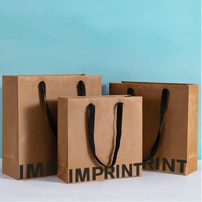 Custom Metallic Luxury Paper Bag with Ribbon Handles – MOQ 500 pcs