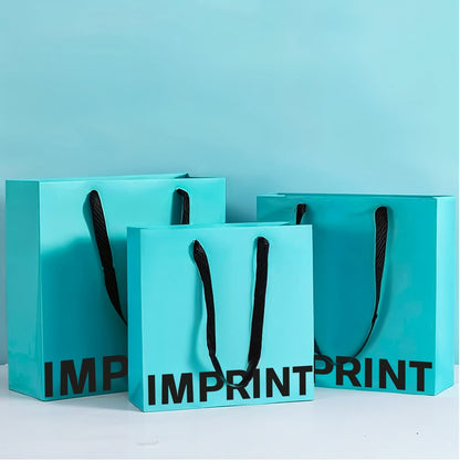 Custom Metallic Luxury Paper Bag with Ribbon Handles – MOQ 500 pcs
