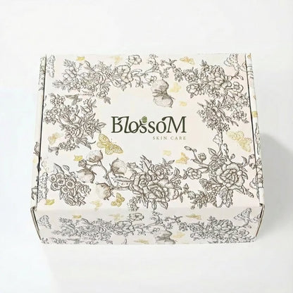 Custom Printed Rigid Box with Floral Pattern – Luxury Packaging Solution (MOQ 500 pcs)