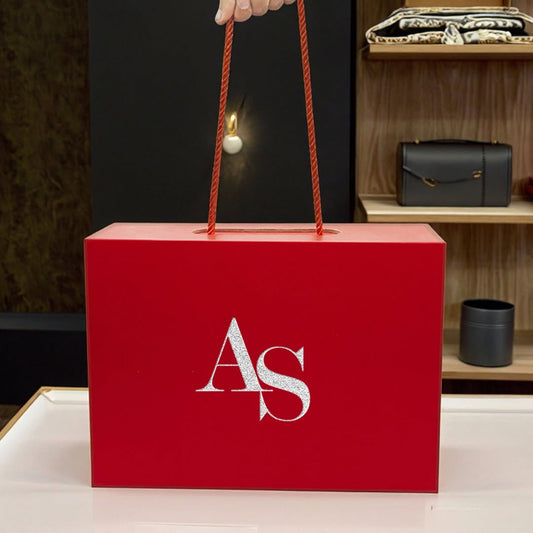 Custom Rigid Cardboard Carry Box with Rope Handles –  by Imprint