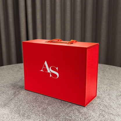 Custom Rigid Cardboard Carry Box with Rope Handles –  by Imprint