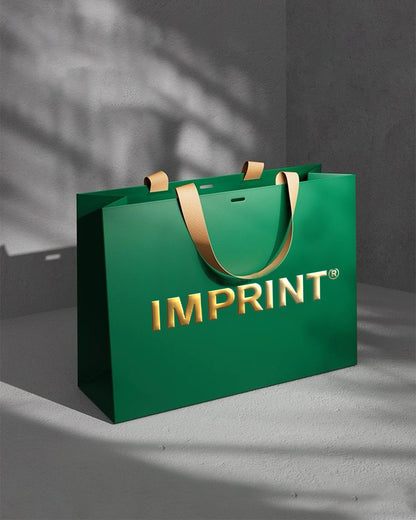 Custom Luxury Colored Shopping Bags with Ribbon Handles – IMPRINT®