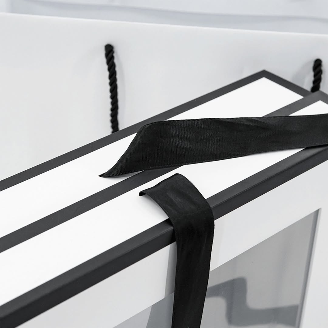 Custom Foldable Rigid Box with Ribbon Closure – Luxury Packaging (MOQ 500 pcs)