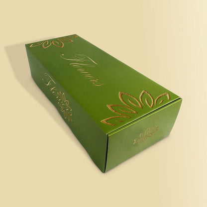 Custom Luxury Flower Box – Foldable Rigid Style (MOQ 500 pcs)