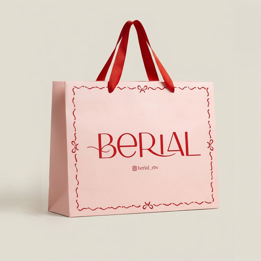 Luxury Satin Handle Paper Bag – Custom Edition by IMPRINT