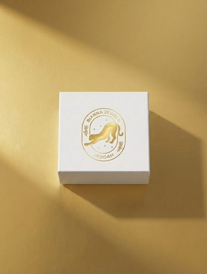 Custom Luxury Jewelry Box with Gold Foil Logo – Rigid Box Edition
