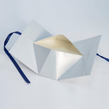 Custom Luxury Jewelry Gift Box with Ribbon Closure (MOQ 500 pcs)