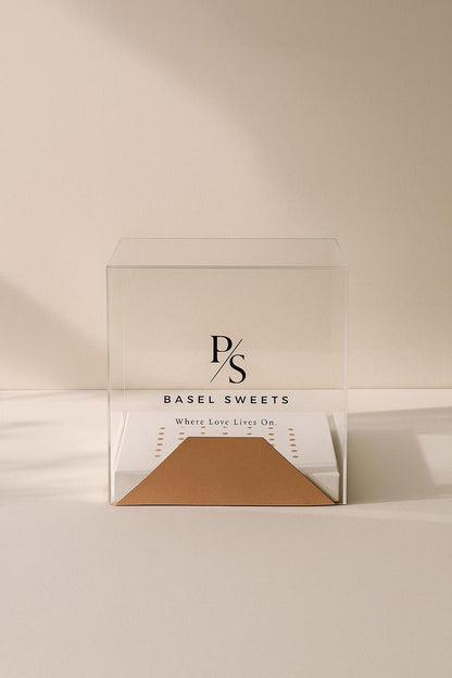 Custom Luxury Cake Packaging Box with Display Insert (MOQ 1000 pcs)