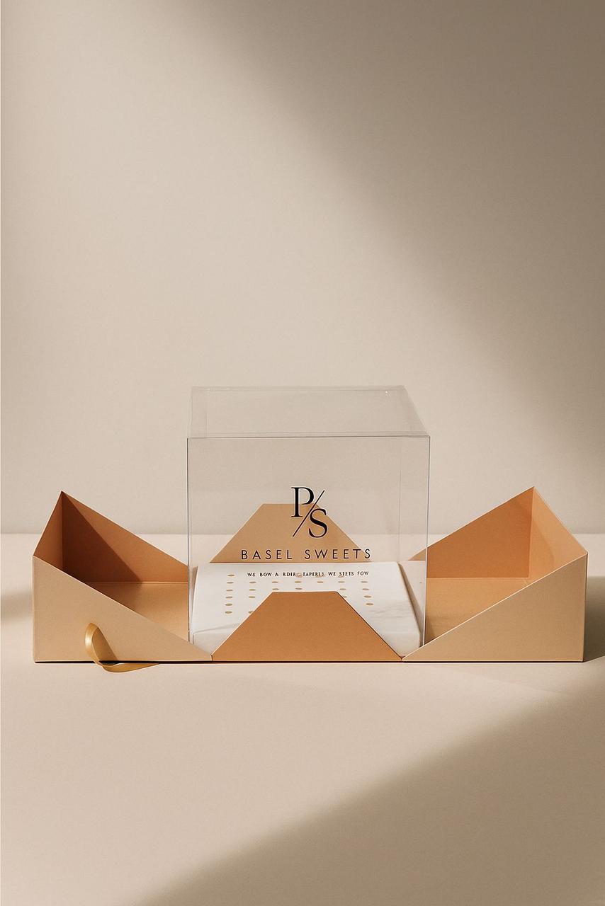 Custom Luxury Cake Packaging Box with Display Insert (MOQ 1000 pcs)