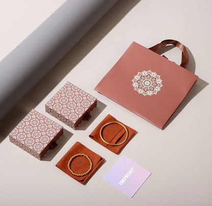 Custom Drawer-Style Jewelry Packaging Set – Oriental Pattern Collection (MOQ 500 pcs)