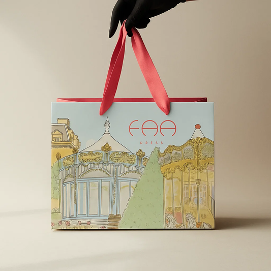Custom Luxury Paper Bag with Satin Handles – by Imprint