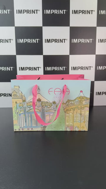 Custom Luxury Paper Bag with Satin Handles – by Imprint