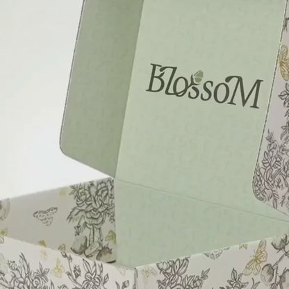 Custom Printed Rigid Box with Floral Pattern – Luxury Packaging Solution (MOQ 500 pcs)